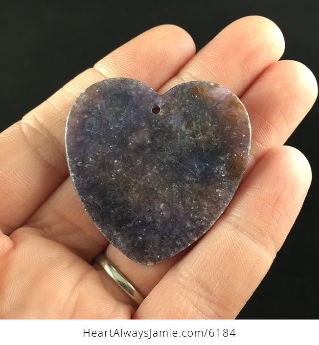 Heart Shaped Lepidolite Stone Jewelry Pendant - #XVPkra2KLas-6
