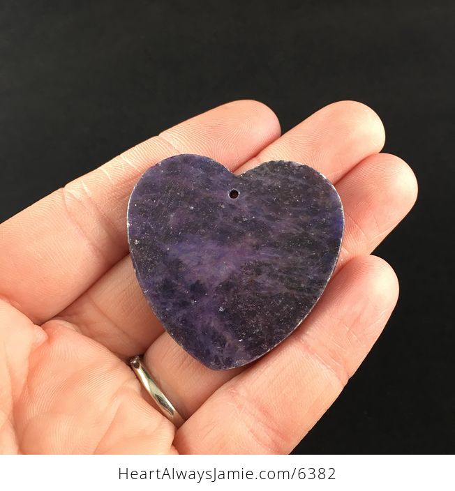 Heart Shaped Lepidolite Stone Jewelry Pendant - #el2coVsVVis-6