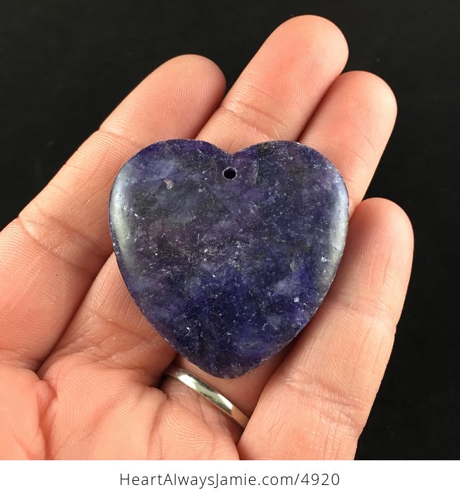 Heart Shaped Lepidolite Stone Jewelry Pendant - #w8sj4UeTYJU-1