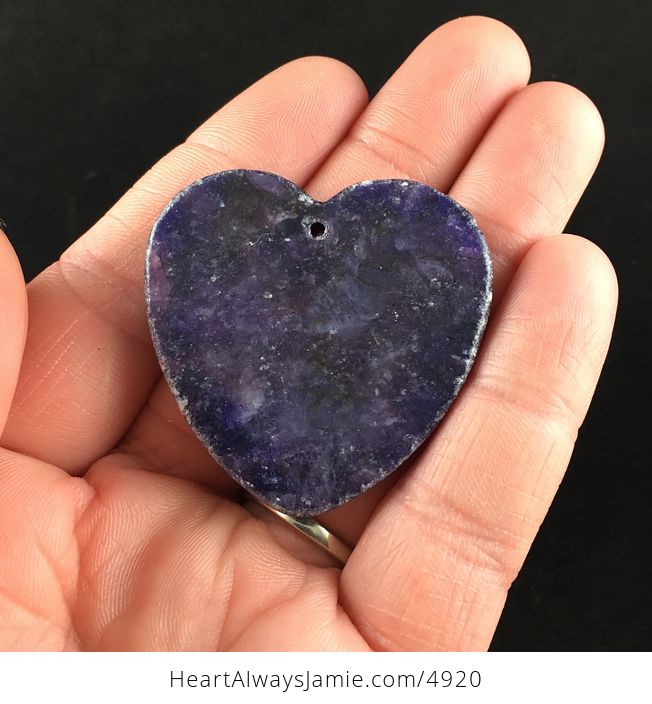 Heart Shaped Lepidolite Stone Jewelry Pendant - #w8sj4UeTYJU-5