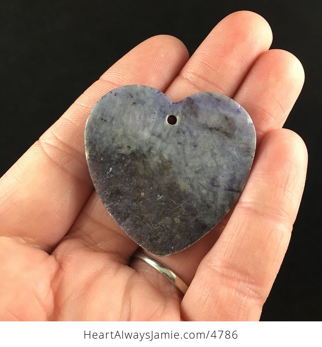 Heart Shaped Lepidolite Stone Jewelry Pendant - #wLa2n0cJxwM-6
