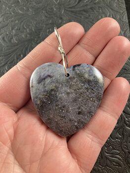 Heart Shaped Lepidolite Stone Jewelry Pendant Ornament #aXxFdTOmEtU