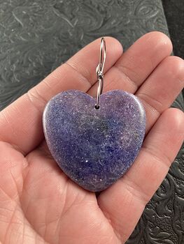 Heart Shaped Lepidolite Stone Jewelry Pendant Ornament #gjBqOmGxODM