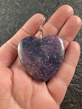 Heart Shaped Lepidolite Stone Jewelry Pendant Ornament #vAfnCRj7Rzk