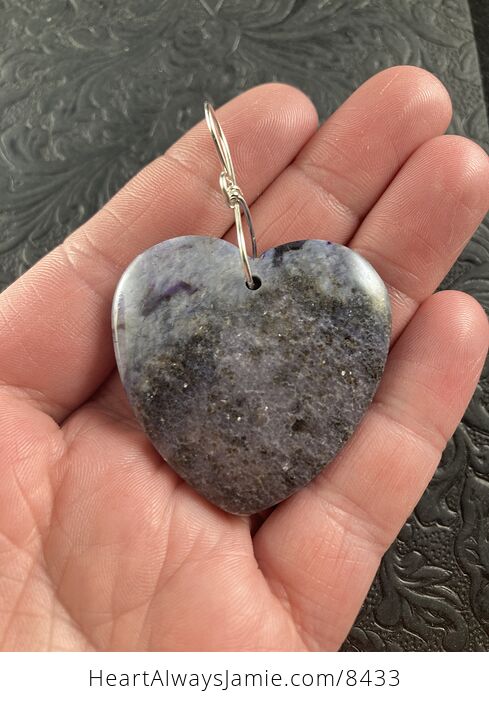 Heart Shaped Lepidolite Stone Jewelry Pendant Ornament - #aXxFdTOmEtU-1