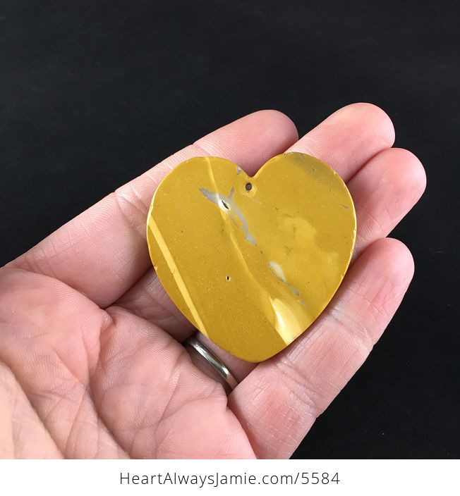 Heart Shaped Mookaite Stone Jewelry Pendant - #cmDcL1btv38-6