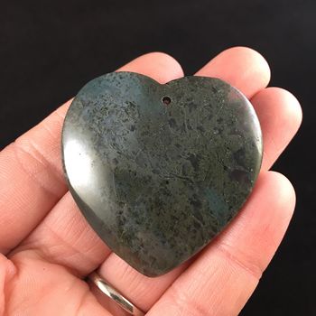 Heart Shaped Moss Agate Stone Jewelry Pendant #eIJx1RHUNww