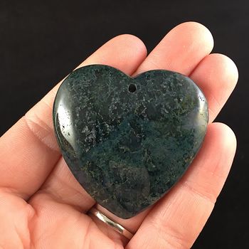 Heart Shaped Moss Agate Stone Jewelry Pendant #n0tbzc4HtWU