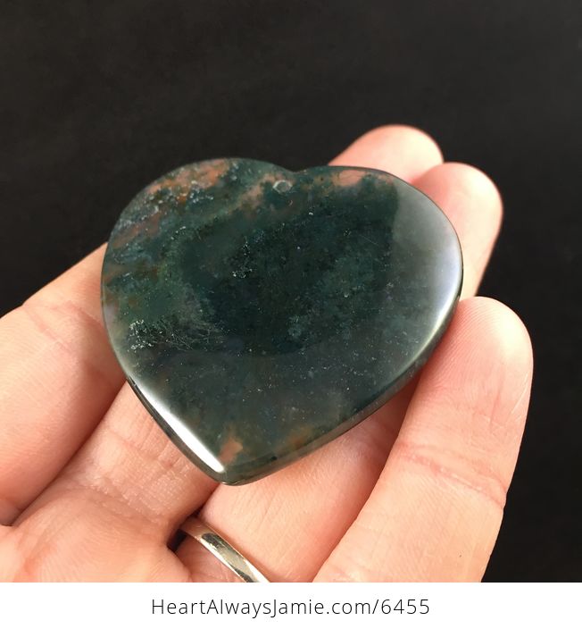 Heart Shaped Moss Agate Stone Jewelry Pendant - #0ZaTQkhrnqQ-2