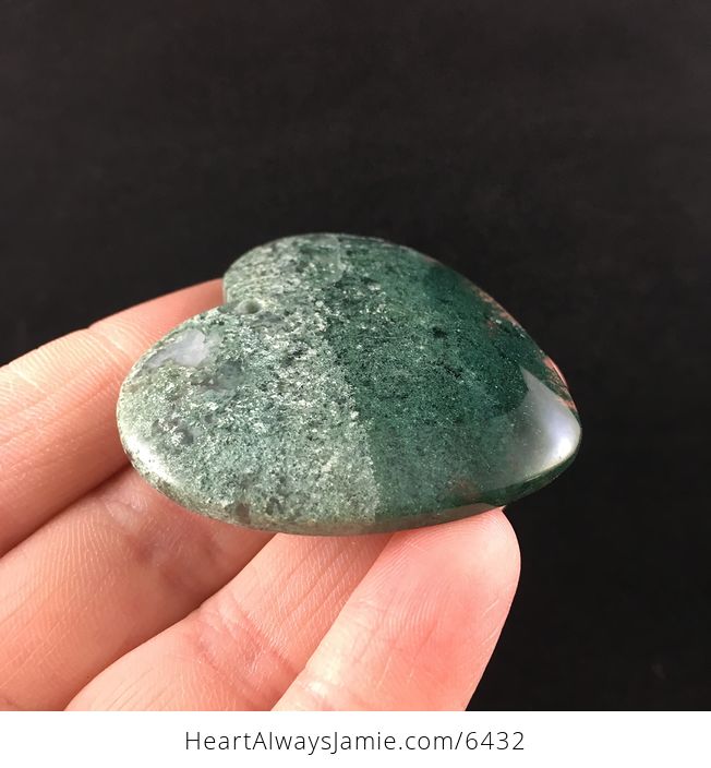 Heart Shaped Moss Agate Stone Jewelry Pendant - #eRiHbuy0FSA-4