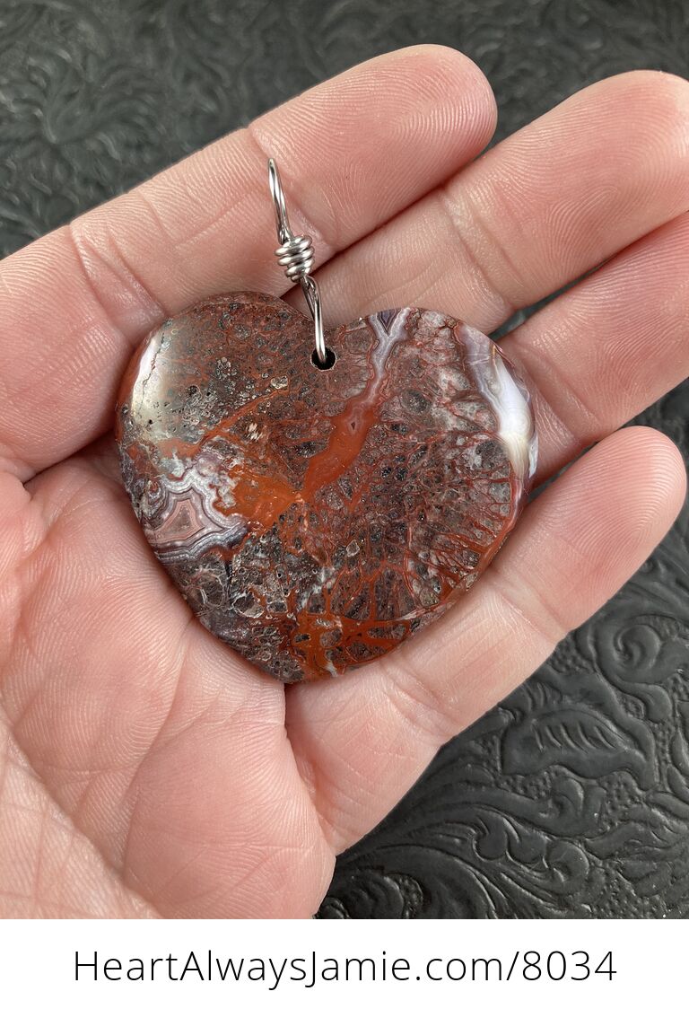 Red Crazy Lace Agate Necklace