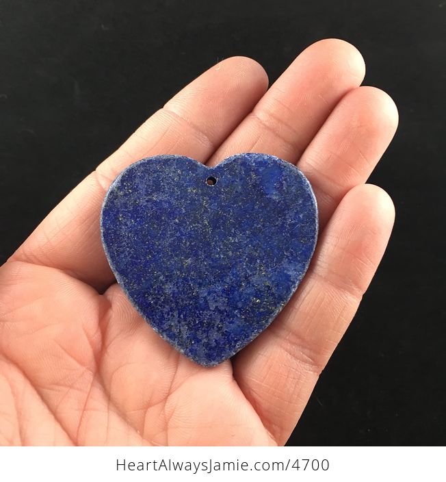 Heart Shaped Natural Blue Lapis Lazuli Stone Jewelry Pendant - #EIWmwvZJues-6