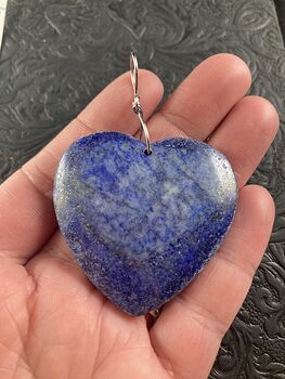 Heart Shaped Natural Blue Lapis Lazuli Stone Jewelry Pendant Crystal Ornament #lgF2wPIGX6c