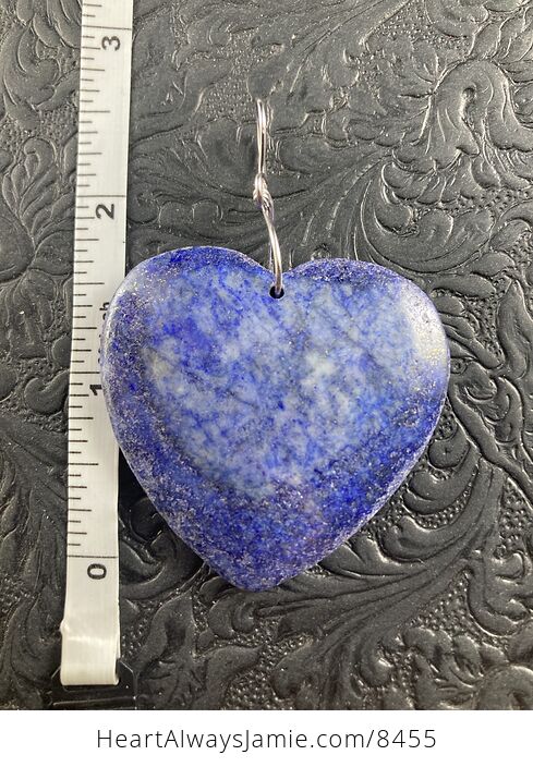 Heart Shaped Natural Blue Lapis Lazuli Stone Jewelry Pendant Crystal Ornament - #lgF2wPIGX6c-5
