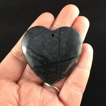 Heart Shaped Picasso Jasper Stone Jewelry Pendant #UQgQi02yiEQ