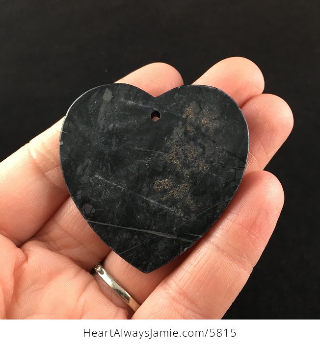 Heart Shaped Picasso Jasper Stone Jewelry Pendant - #IwvCDWoADtg-6