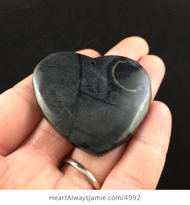Heart Shaped Picasso Jasper Stone Jewelry Pendant - #TP9BScI3eo4-2