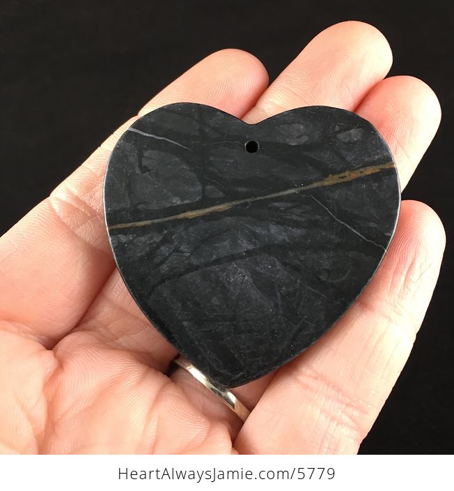 Heart Shaped Picasso Jasper Stone Jewelry Pendant - #gb3jsnXbTVQ-6