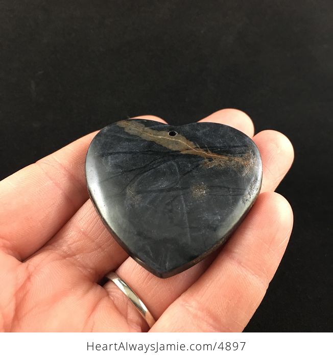 Heart Shaped Picasso Jasper Stone Jewelry Pendant - #u7NwkvonQ5g-2