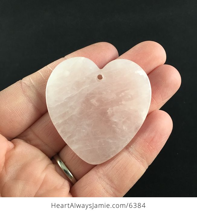 Heart Shaped Pink Rose Quartz Stone Pendant Jewelry - #Gx7k4ghZtYs-6