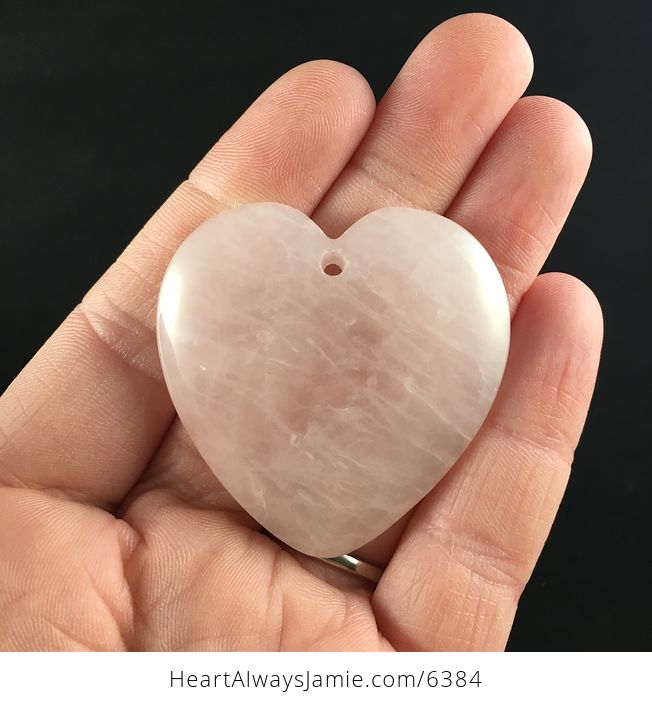Heart Shaped Pink Rose Quartz Stone Pendant Jewelry - #Gx7k4ghZtYs-1