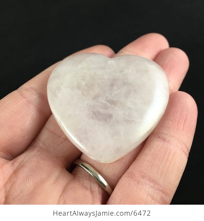 Heart Shaped Pink Rose Quartz Stone Pendant Jewelry - #tOb4Nk1FRWs-1