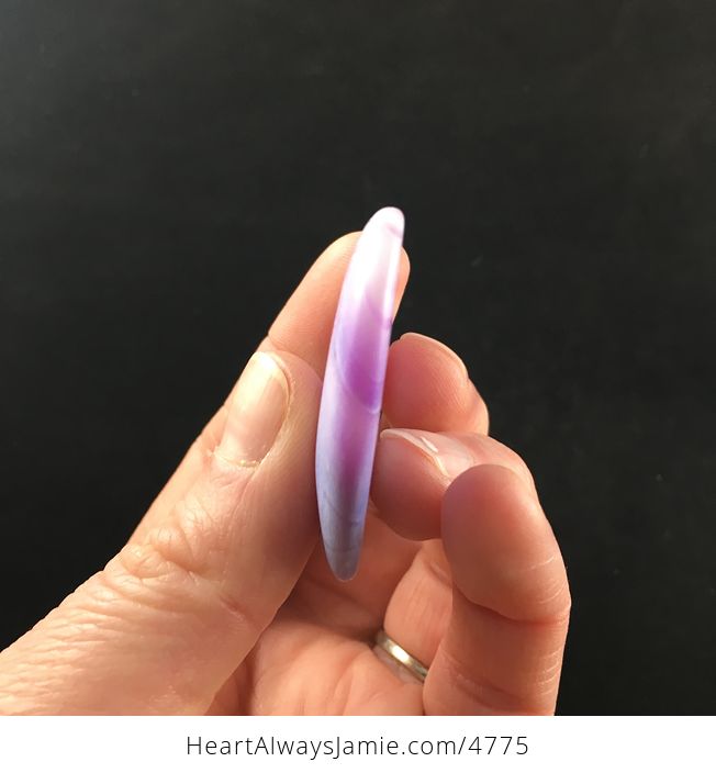 Heart Shaped Purple Matte Agate Stone Jewelry Pendant - #SZkhMaJCTNU-2