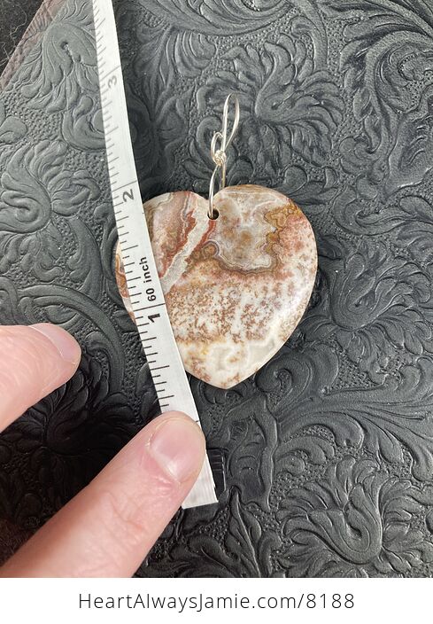 Heart Shaped Rosetta Jasper Stone Jewelry Pendant - #QWgBi83a07Y-5