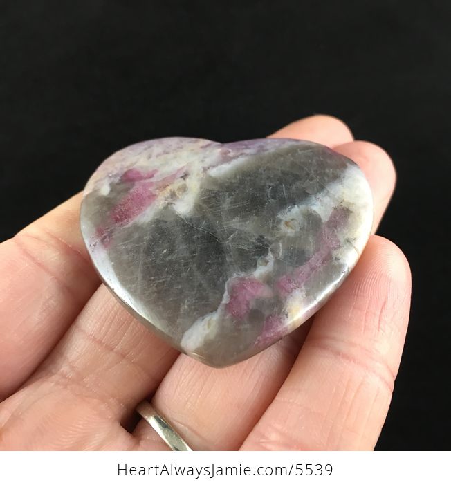 Heart Shaped Unicorn Crystal Stone Jewelry Pendant Lepidolitepink Tourmalinesmoky Quartz and Cleavelandite - #eVkKojakvMk-2