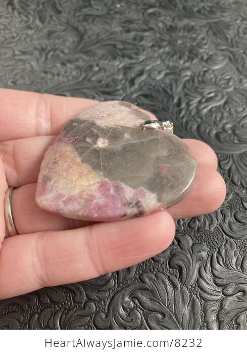 Heart Shaped Unicorn Stone Crystal Jewelry Pendant - #pYVo7o8UKKM-2