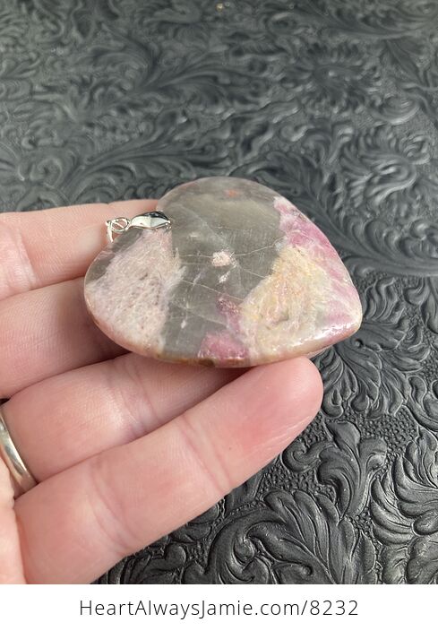 Heart Shaped Unicorn Stone Crystal Jewelry Pendant - #pYVo7o8UKKM-3