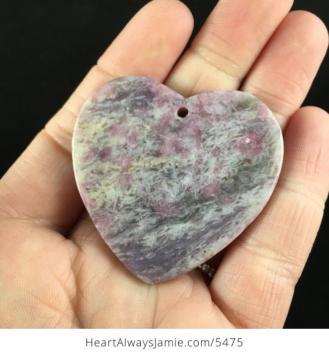 Heart Shaped Unicorn Stone Jewelry Crystal Pendant Lepidolite Pink Tourmaline Smoky Quartz and Cleavelandite - #wVXlytytVGw-6