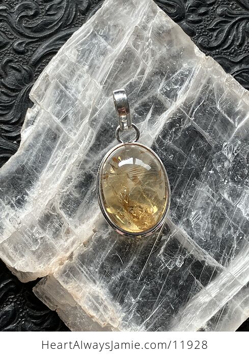 Heat Treated Amethyst Citrine Gemstone Crystal Jewelry Pendant - #MwVJQsWty4A-8