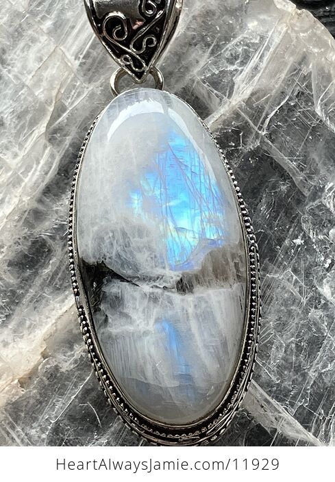 Heavenly Skies Rainbow Moonstone Gemstone Crystal Jewelry Pendant - #O9LD8IKaa4A-9