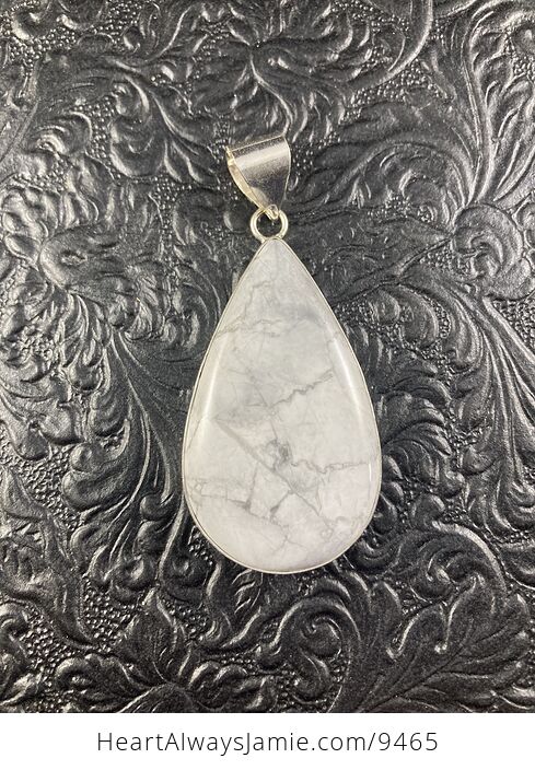 Howlite Crystal Stone Jewelry Pendant - #zvy182aXsug-1
