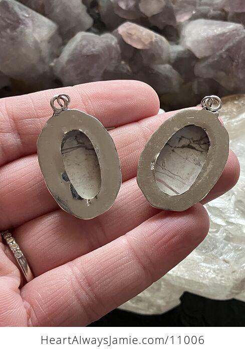 Howlite Stone Earrings Crystal Jewelry - #o5aK7Krsa7g-6