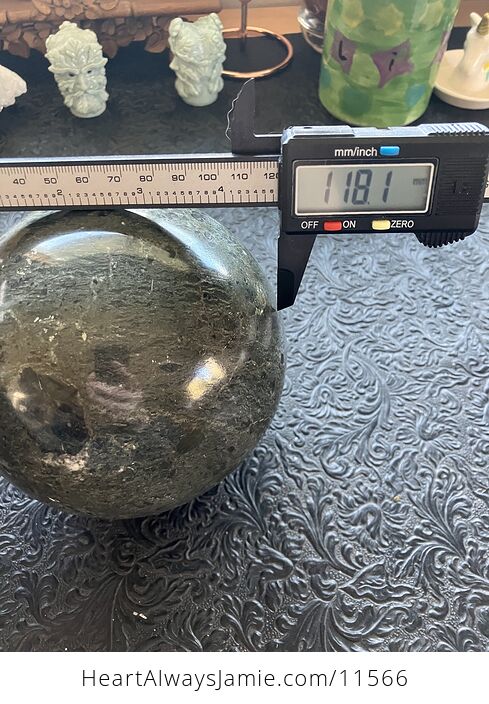 Huge Green Marble Stone Crystal Sphere - #3DaNBbH8mxE-9