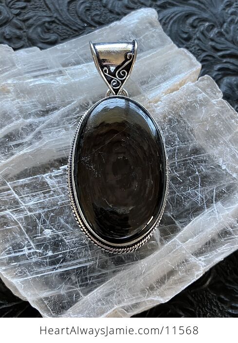 Hypersthene Stone Crystal Jewelry Pendant - #4mAnnuQaWG8-8