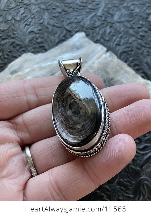 Hypersthene Stone Crystal Jewelry Pendant - #4mAnnuQaWG8-10