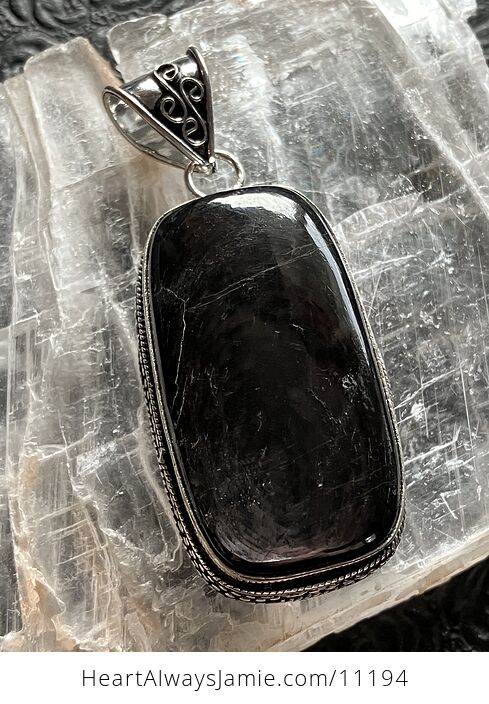 Hypersthene Stone Crystal Jewelry Pendant - #oZLfPhAejeg-6