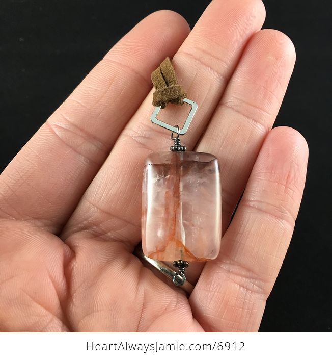 Icy Quartz Stone Jewelry Pendant Necklace - #0X1wzJxDyBo-1