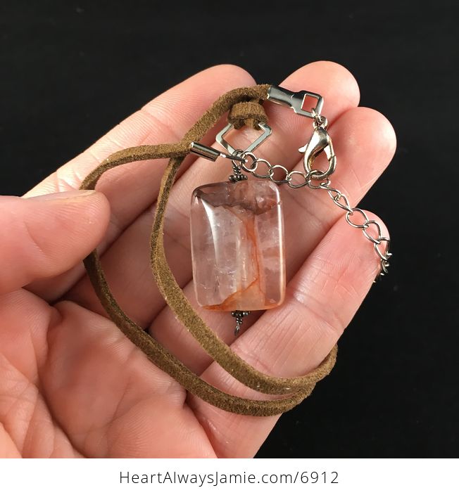 Icy Quartz Stone Jewelry Pendant Necklace - #0X1wzJxDyBo-4