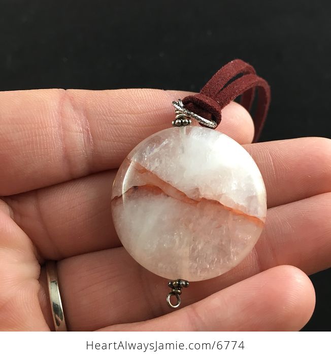 Icy Quartz Stone Jewelry Pendant Necklace - #HiTuRTMDb20-5