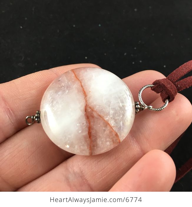 Icy Quartz Stone Jewelry Pendant Necklace - #HiTuRTMDb20-3