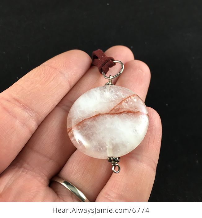 Icy Quartz Stone Jewelry Pendant Necklace - #HiTuRTMDb20-2