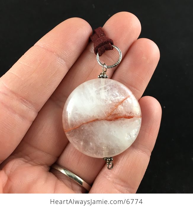 Icy Quartz Stone Jewelry Pendant Necklace - #HiTuRTMDb20-1