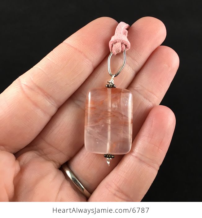 Icy Quartz Stone Jewelry Pendant Necklace - #f5pKqaj84ck-2