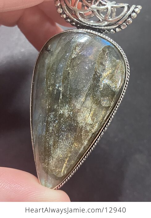 Incredible Flashy Labradorite Pendant Crystal Stone Jewelry - #aYKrTFddnwA-13