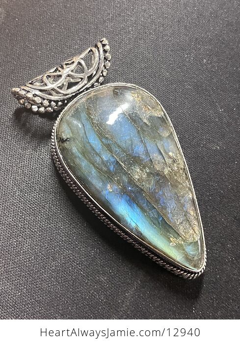 Incredible Flashy Labradorite Pendant Crystal Stone Jewelry - #aYKrTFddnwA-15