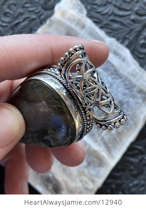 Incredible Flashy Labradorite Pendant Crystal Stone Jewelry - #aYKrTFddnwA-17